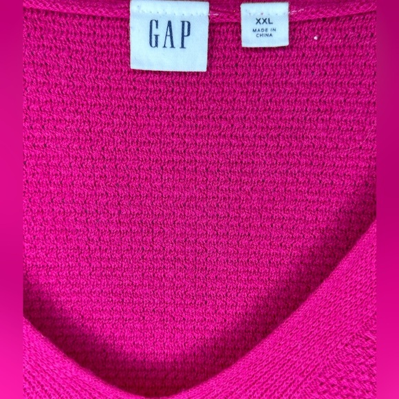 Gap XXL Pink Vneck Sweater - Picture 3 of 3